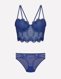 Nurteks Lingerie Bra Set 4491 - Navy Blue · 36B