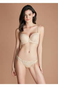 Eros Lingerie Lında Almond Semi Push-up (Half Padded) Bra Set ersk812 - Beige (Skin) · 38B