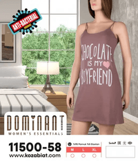 Dominant Women Essentials Night Wear Sleeveless 11500 - Chocolate · Medium