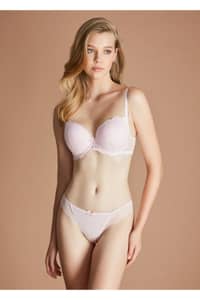 Eros Linda Almond Empty Cup Bra Set-Ersk810 - Beige (Skin) · 38B