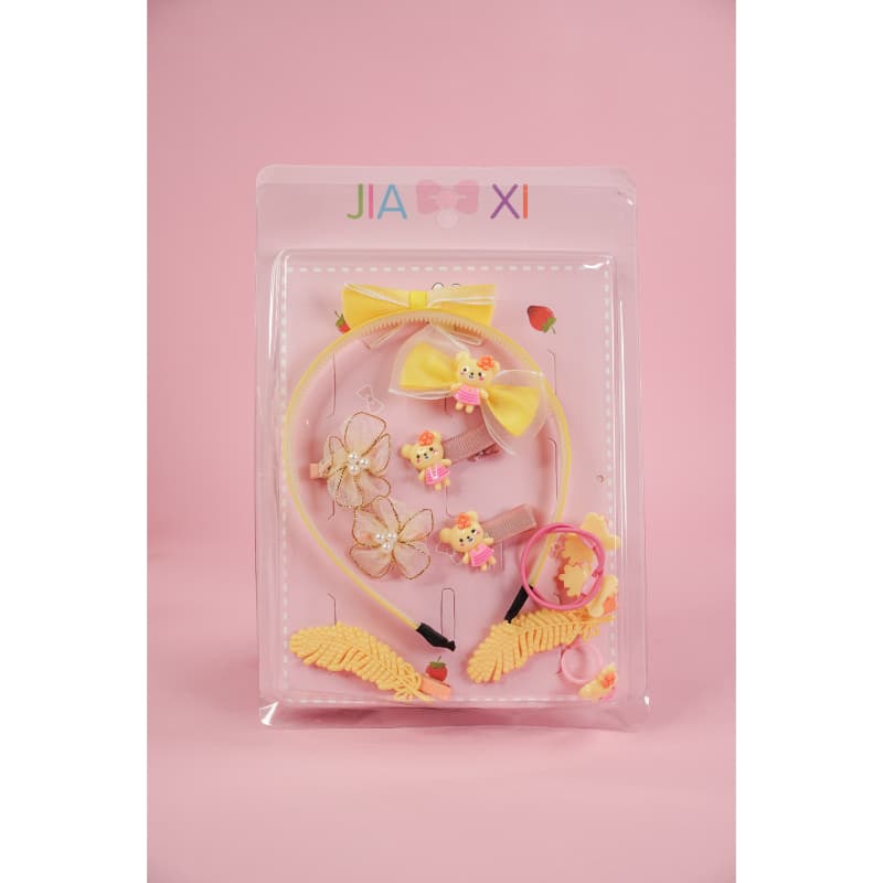 Penguins Baby Girl Hair Band & Ties Set