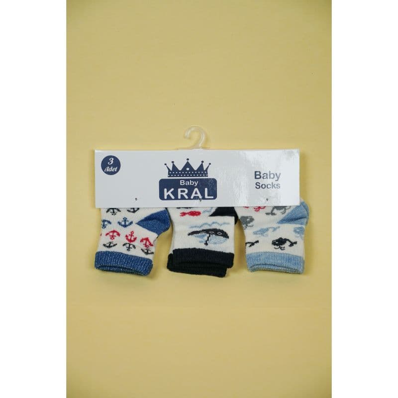 Penguins Newborn Baby Socks Multicolor Pack Of 3