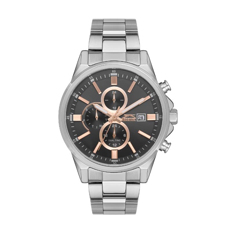 Slazenger Gents Stainless Steel Watch SL.09.2139.2.05 Grey