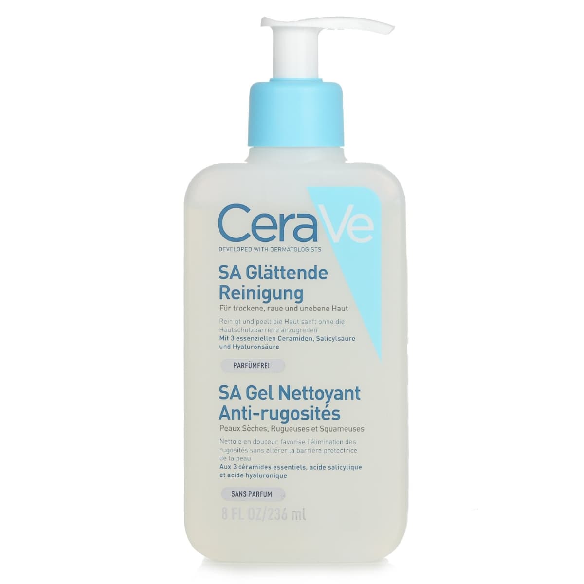 CeraVe Fragrance Free SA Smoothing Cleanser For Dry Rough & Bumpy Skin 236ml