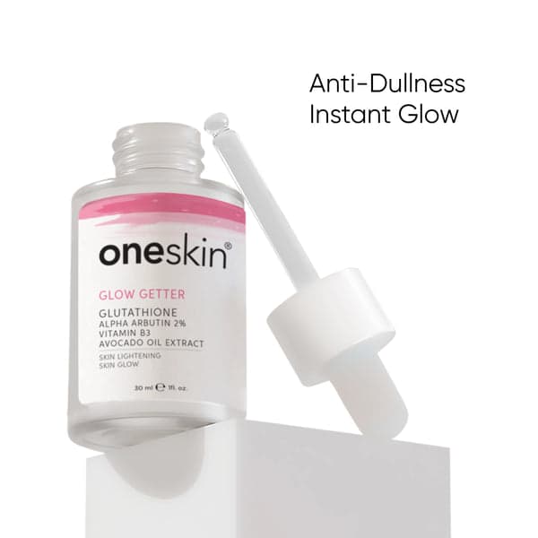 OneSkin Glow Getter Glutathione Alpha Arbutin 2% Vitamin B3 Avocado Oil Extract 30ml