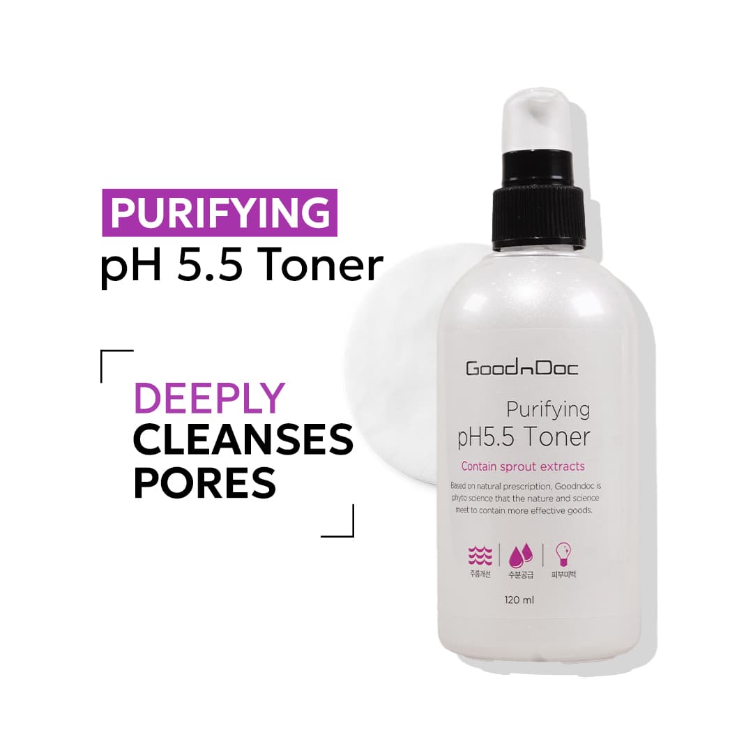 GoodnDoc Purifying pH 5.5 Toner 120ml