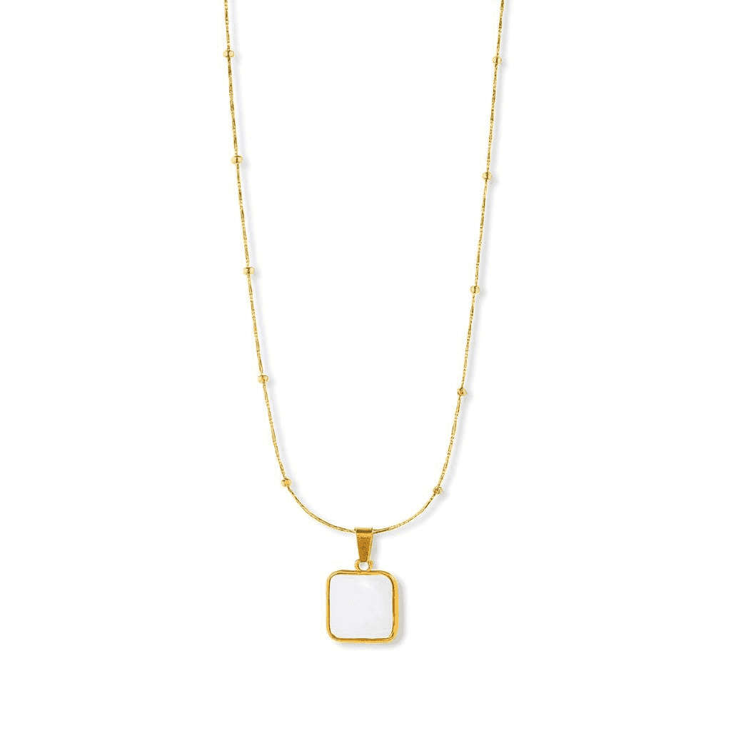 Kushim White Lotus Neclace
