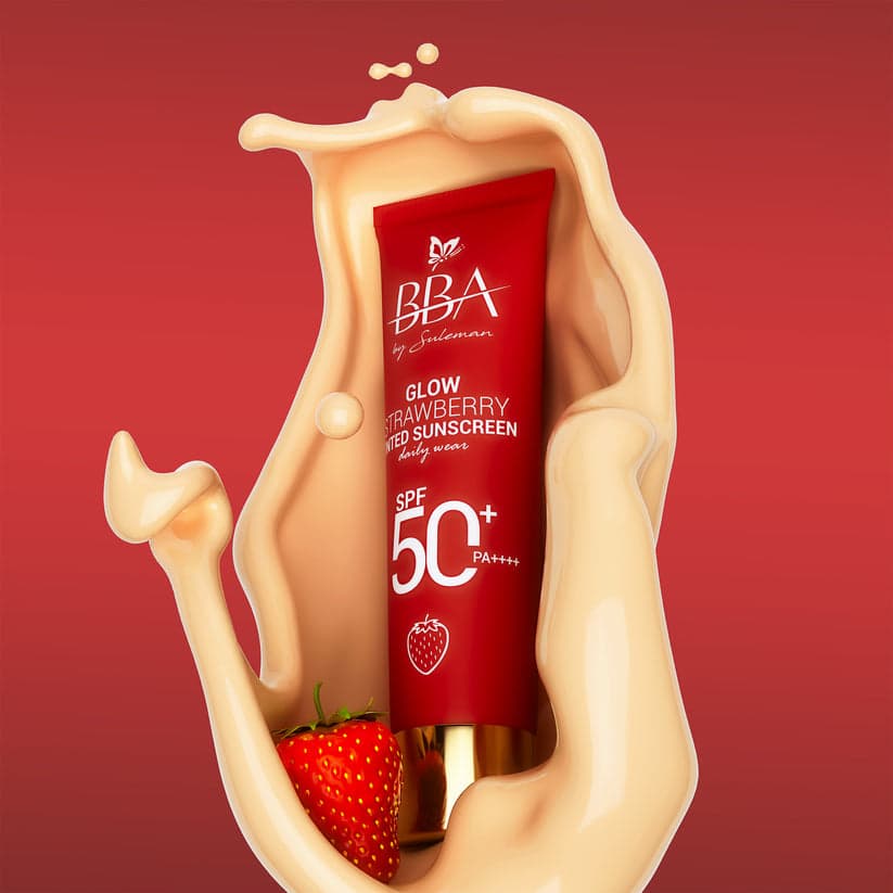 BBA By Suleman Glow Strawberry Tinted Sunscreen SPF50+ PA++++