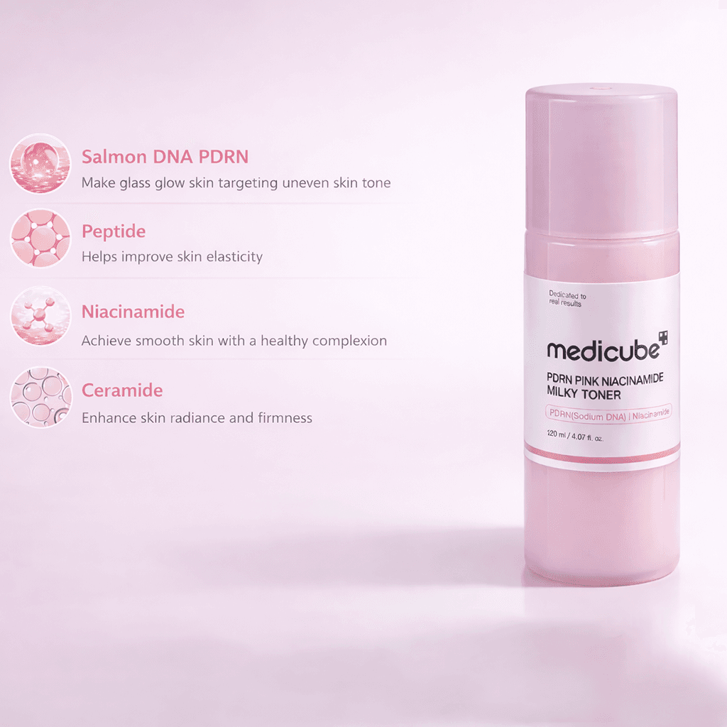 Medicube PDRN Pink Niacinamide Milky Toner 20ml
