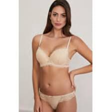 Eros Lingerie Lında Almond Semi Push-up (Half Padded) Bra Set ersk812