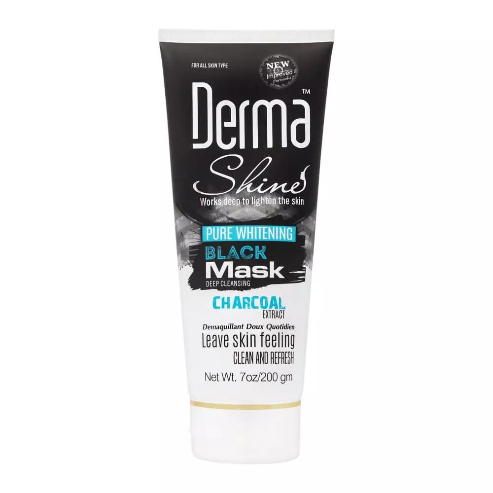 Derma Shine Pure Brightening Black Mask 200g