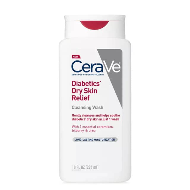 CeraVe Diabetics Dry Skin Relief Cleansing Wash 296ml