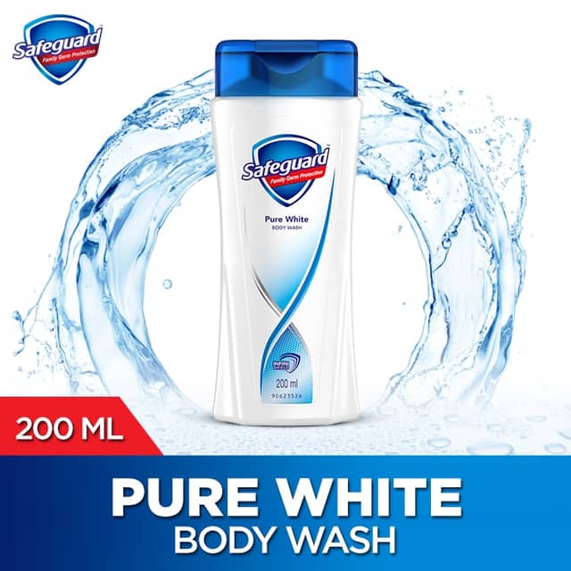 Safeguard Body Wash Pure White 200ml