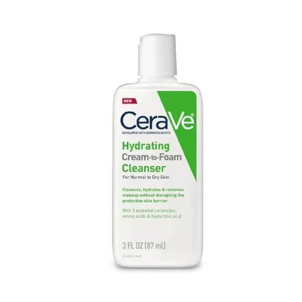 CeraVe Hydrating Cream to Foam Cleanser For Normal To Dry Skin 87ml
