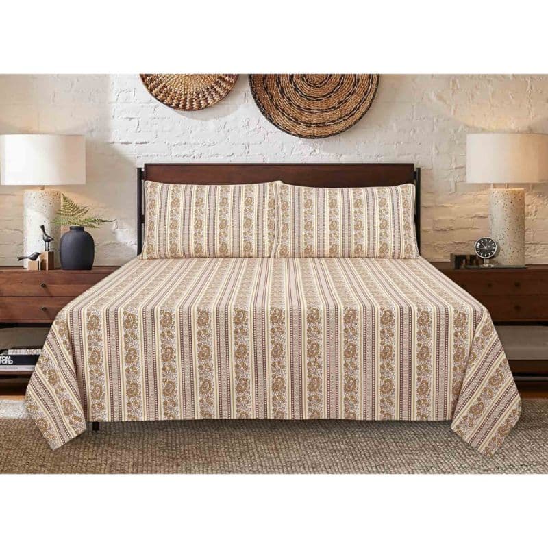 Ideas Mustard Gold T-150 Bed Sheet Set