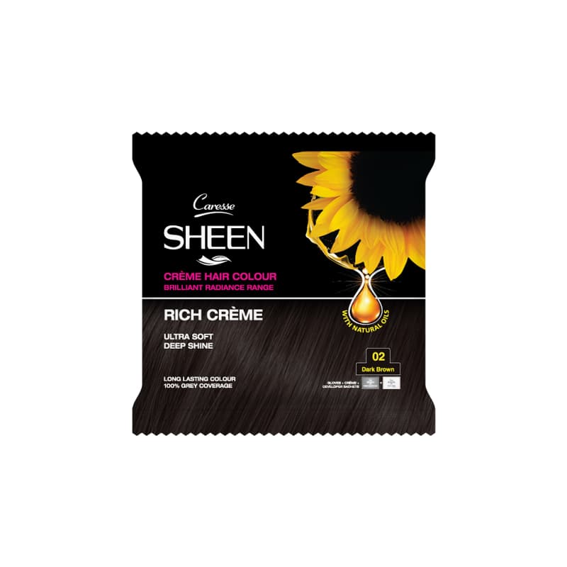 Sheen Crème Hair Colour Sachet – Dark Brown 02