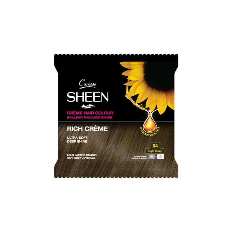 Sheen Crème Hair Colour Sachet – Light Brown 04