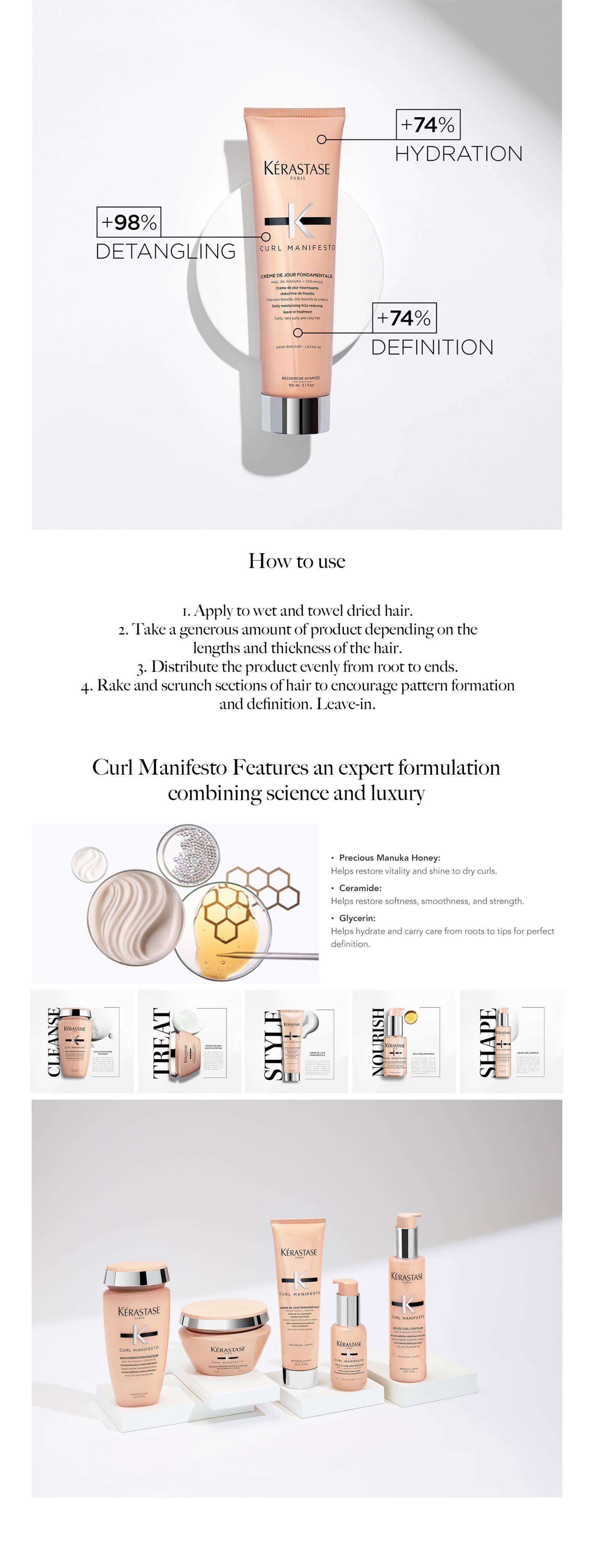 Kerastase Curl Manifesto Fondant Hydration Essentielle Conditioner 250ml details