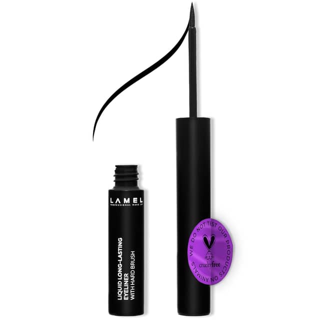LAMEL Liquid Long-Lasting Eyeliner With Hard Brush 402 Graphite Black