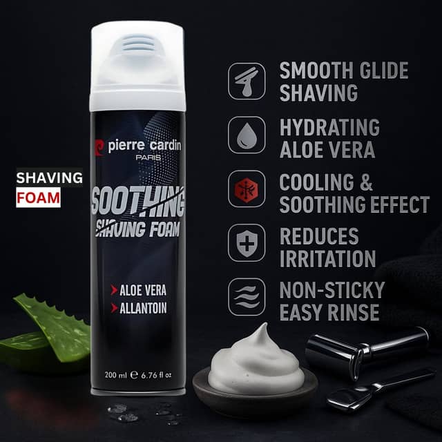 Pierre Cardin Paris Men Soothing Shaving Foam 200ml