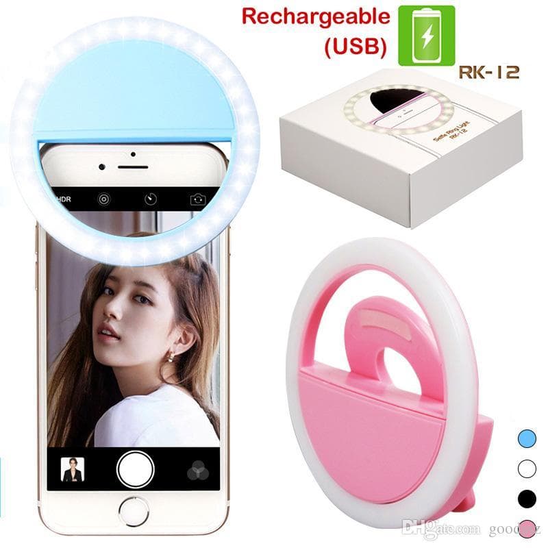 Rechargeable Selfie Ring LED Light For Mobile Phones
